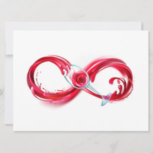 Infinity with Red Wine Save The Date