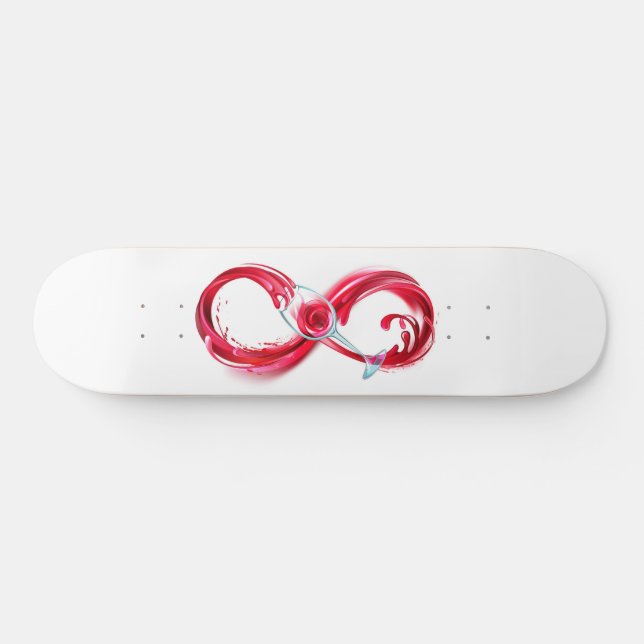 Infinity with Red Wine Skateboard (Horz)