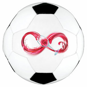 Infinity with Red Wine Soccer Ball