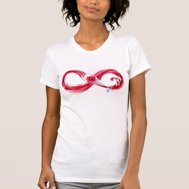 Infinity with Red Wine T-Shirt (Front)
