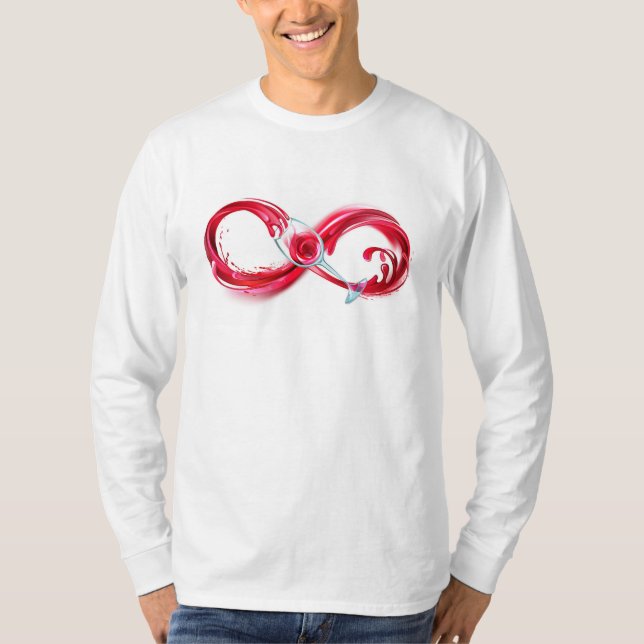 Infinity with Red Wine T-Shirt (Front)