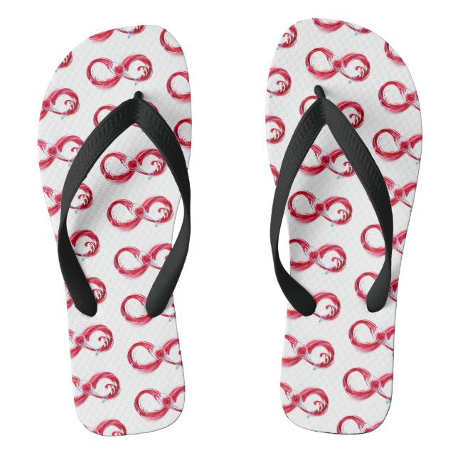 Infinity with Red Wine Thongs (Footbed)