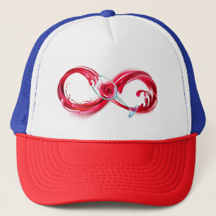 Infinity with Red Wine Trucker Hat
