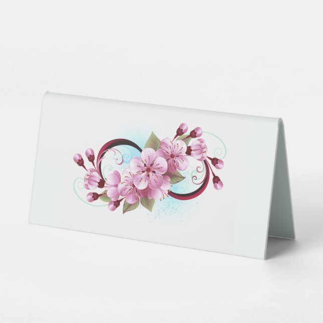 Infinity with Sakura Blossom Flowers (Front)