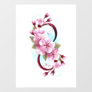 Infinity with Sakura Blossom Flowers