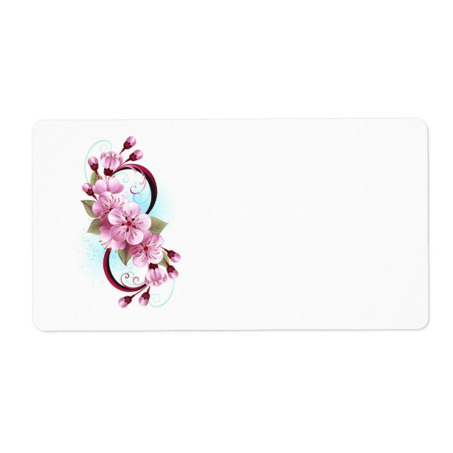 Infinity with Sakura Blossom Flowers (Front)