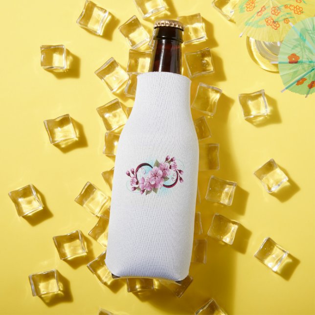 Infinity with Sakura Blossom Flowers Bottle Cooler (In Situ Summer)