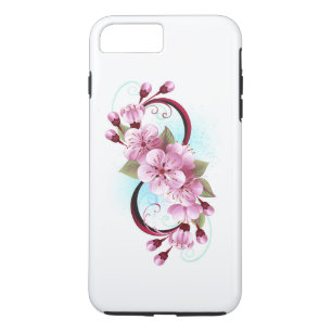 Infinity with Sakura Blossom Flowers iPhone 8 Plus/7 Plus Case