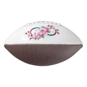 Infinity with Sakura Blossom Flowers Football