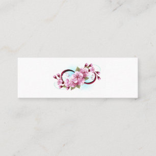 Infinity with Sakura Blossom Flowers Loyalty Card