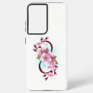 Infinity with Sakura Blossom Flowers Samsung Galaxy Case