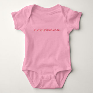 infintesimally tiny baby romper - pink bodysuit