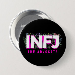 INFJ Introvert Label MBTI Personality Type Floral 7.5 Cm Round Badge