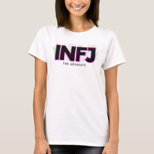 INFJ Introvert Label MBTI Personality Type Floral T-Shirt