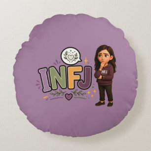INFJ — The Guardian of Ideas Round Cushion