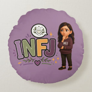 INFJ — The Guardian of Ideas Round Cushion