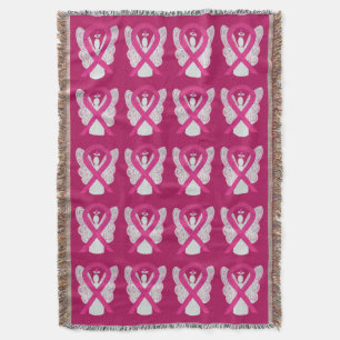 Inflammatory Breast Cancer Ribbon Angel Blankets