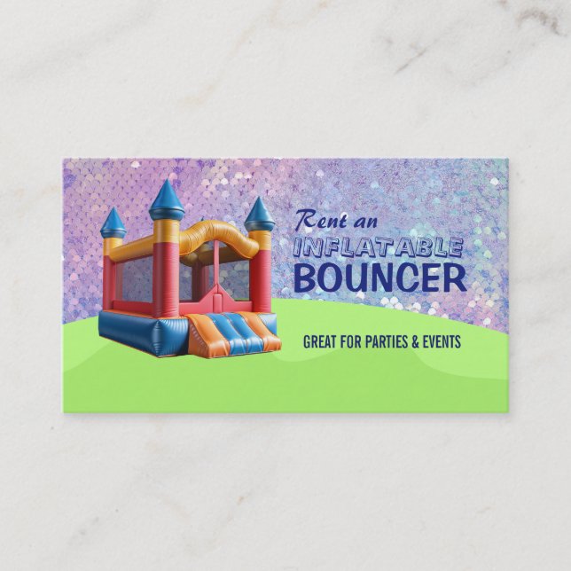 Inflatable Bouncer Business Cards (Front)