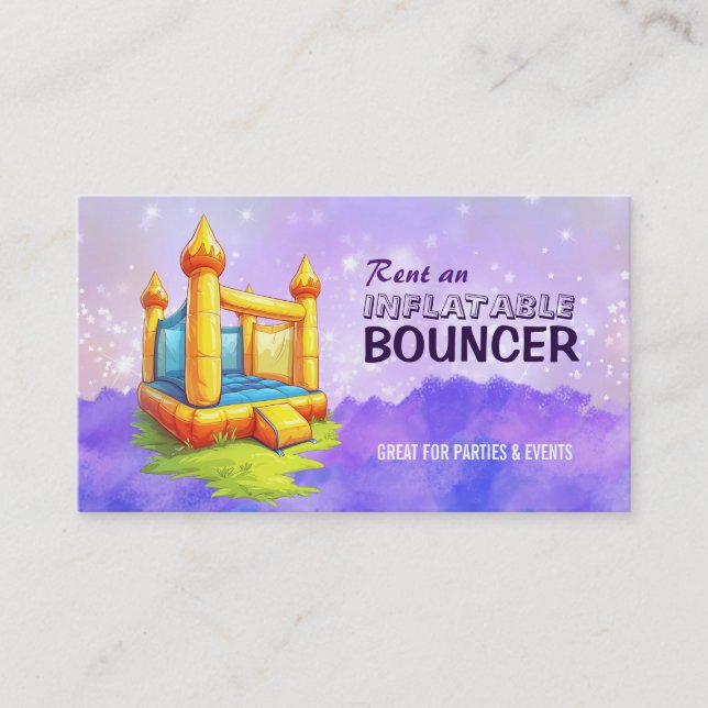 Inflatable Bouncer Business Cards (Front)
