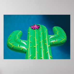 Inflatable cactus buoy poster