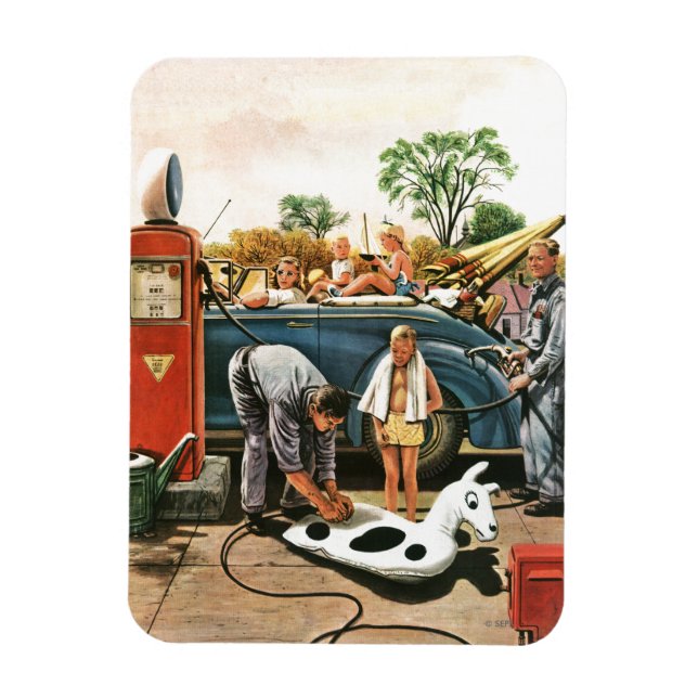 Inflating Beach Toy Magnet (Vertical)