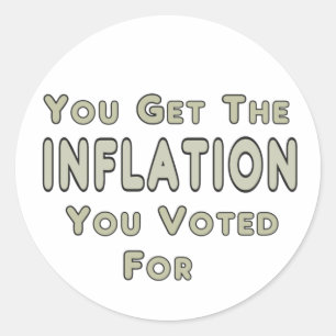 Inflation Classic Round Sticker