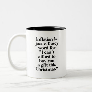 Inflation Funny Christmas Meme Coffee Mug