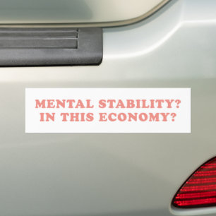 Inflation gas prices In this economy funny pink Bumper Sticker