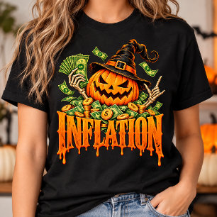 Inflation Halloween Pumpkin Money Costume Humour T-Shirt