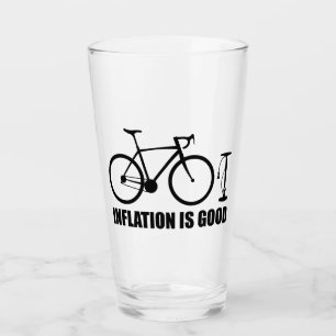 Inflation Is Good Bicycle Glass