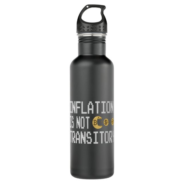 Inflation is not transitory 710 ml water bottle (Front)