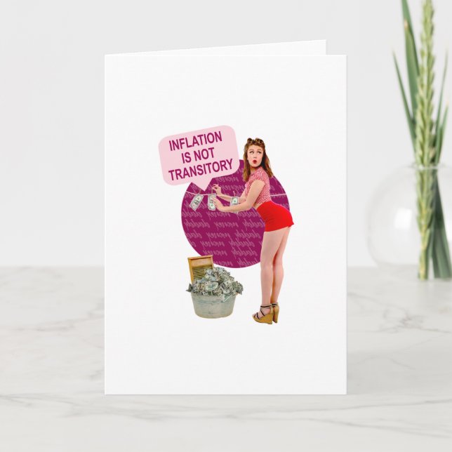 Inflation is not transitory card (Front)