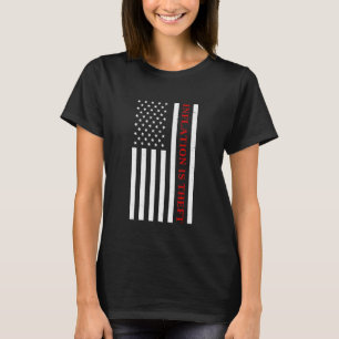 Inflation Is Theft American Flag Rising Costs Stat T-Shirt