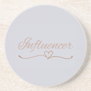 Influencer Aesthetic, Cute Birthday Gift for her Coaster