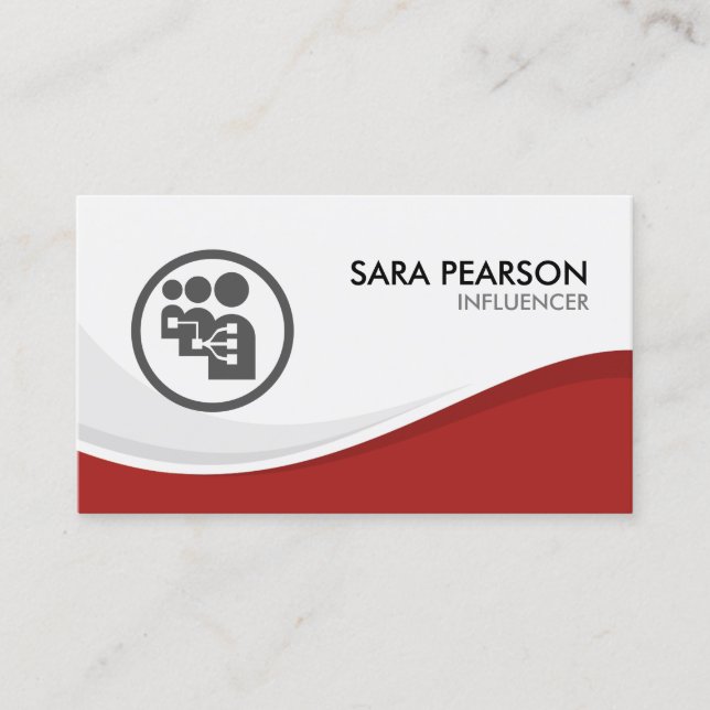 Influencer Internet Marketing Promotion  Business Card (Front)