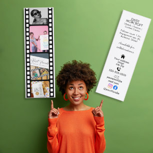 Influencer Media Kit Film Strip Card Template