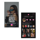 Influencer Photo Feed Grid Social Media QR Code
