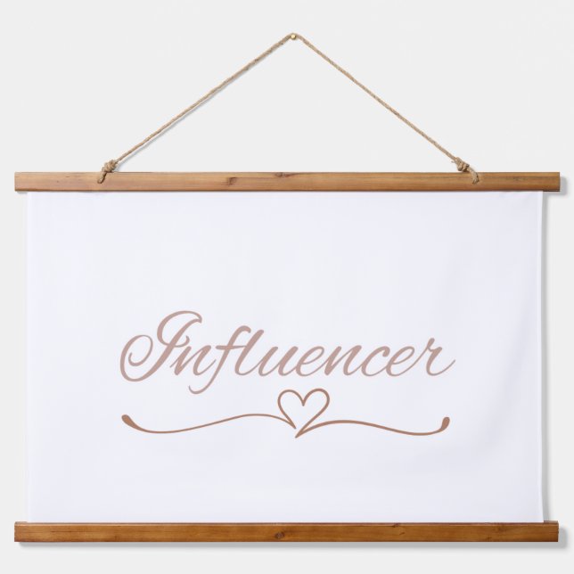 Influencer Script, Fun Birthday Gift for Her  Hanging Tapestry (Front)