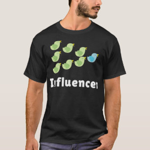 Influencer Social Media Leader Birds Play Button T-Shirt