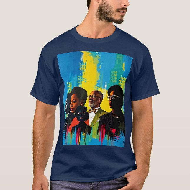 Influential Figures: Black History Month Poster T-Shirt (Front)