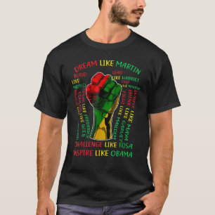 Influential Inspirational Black History Leaders Fi T-Shirt