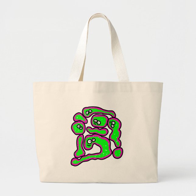 Influenza Virus Large Tote Bag (Front)