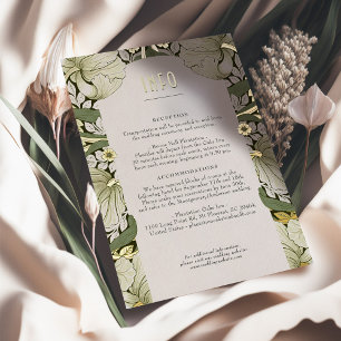 Info & Details Warm Sage Green Foil Wedding