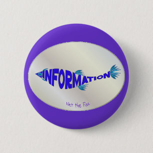 Info Fish 6 Cm Round Badge