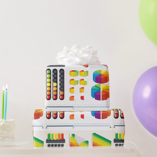 Infographic Elements and Data Visualisation Wrapping Paper