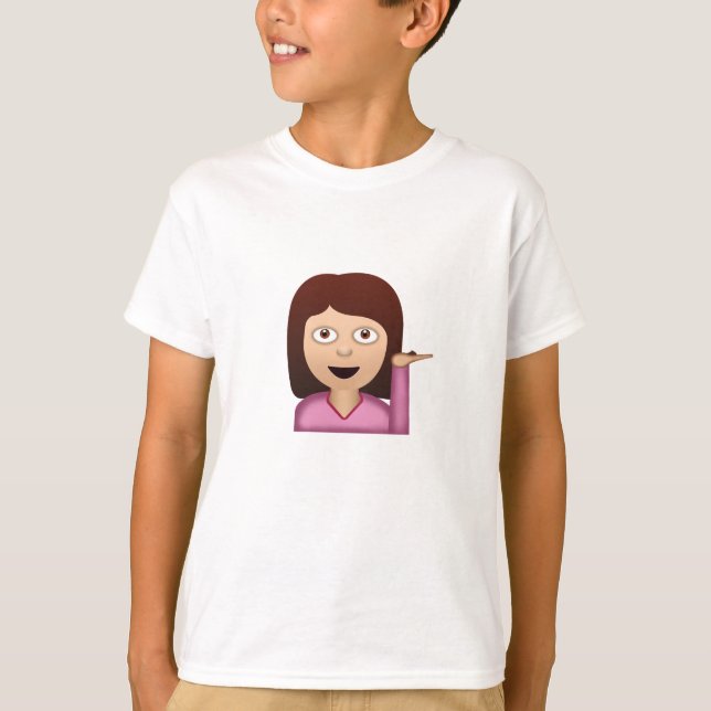 Information Desk Person Emoji T-Shirt (Front)