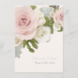 Information Driving Accommodations Floral Rose Enclosure Card