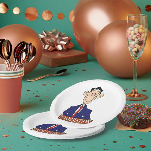 Information Officer Professional Clerk Paper Plate