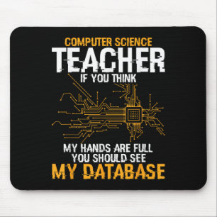 Information Technology Database Computer Science T Mouse Pad
