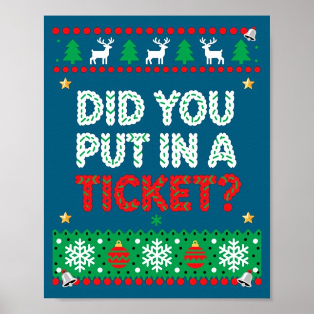 Information Technology Funny Christmas Computer Te Poster (Front)